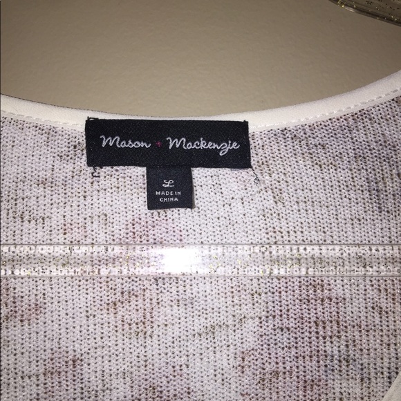 🍁🛍Mason + Mackenzie Long Sleeve Floral Knit Top - Picture 2 of 3